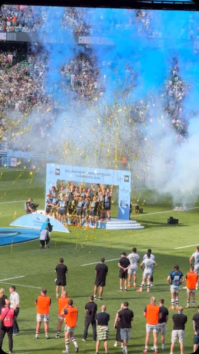 The treble secured at Allianz Twickenham today! Congratulations @bathrugby what a season! 

Thank you to @anthonywatson and @cadanmurley_ for hosting, our guests had a great time.