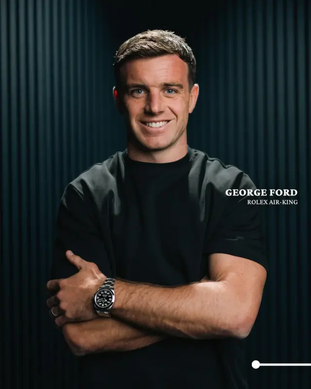 Our ambassador @george_fordy keeping it monochrome with the Rolex Air-King